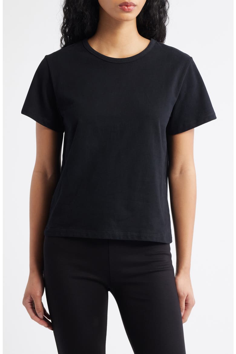 Reese Oversize Cotton T-Shirt, Main, color, BLACK