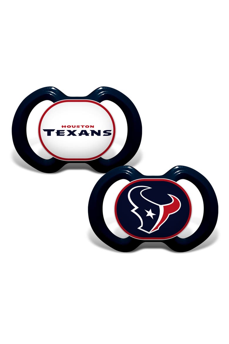 Houston Texans Pacifier 2-Pack, Main, color, Multicolor