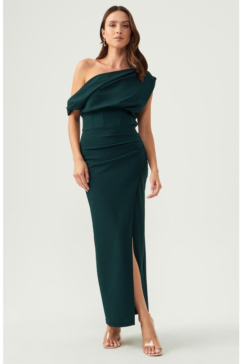 Rhodia Midi Dress, Alternate, color, Emerald