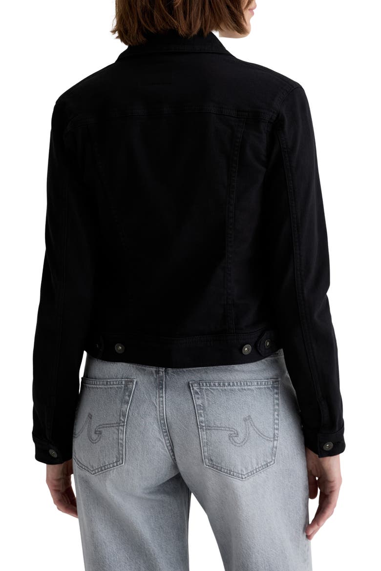Robyn Denim Trucker Jacket, Alternate, color, SUPER BLACK