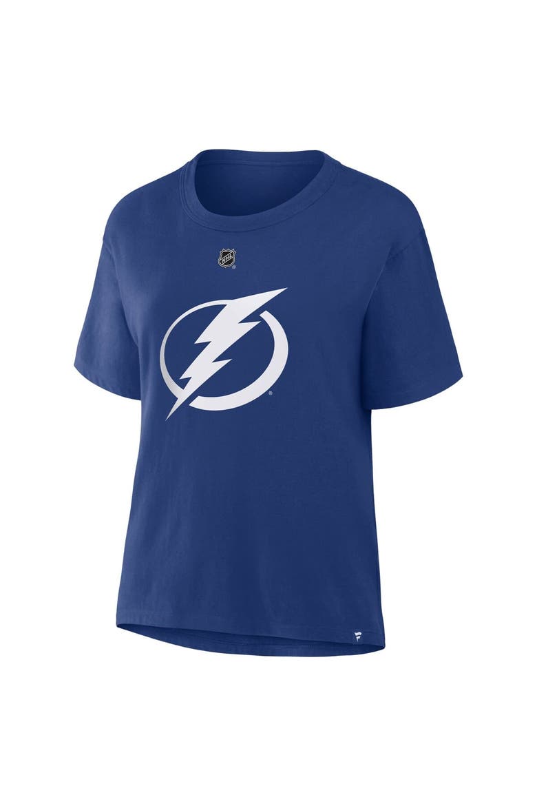 Women's Fanatics Nikita Kucherov Blue Tampa Bay Lightning Authentic Stack Name & Number T-Shirt, Alternate, color, Blue