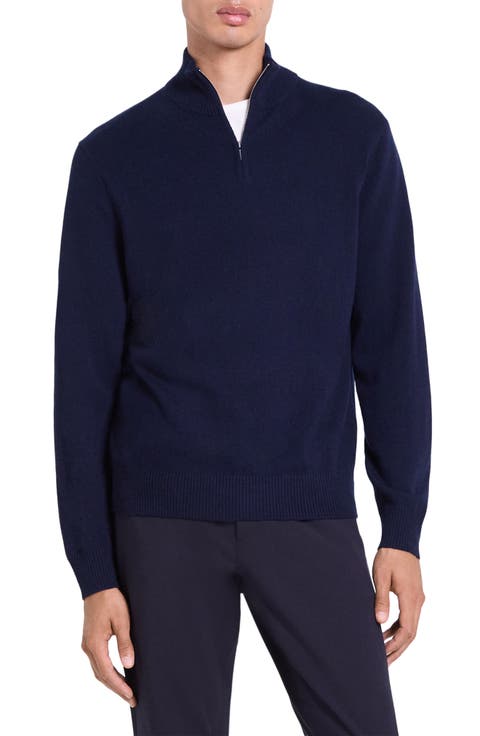 Hilles Quarter Zip Cashmere Sweater