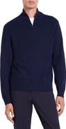 Theory Hilles Quarter Zip Cashmere Sweater