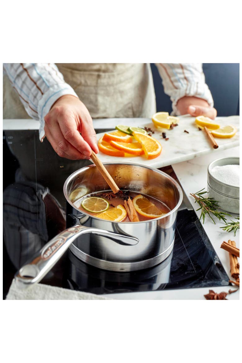 Atlantis 3.2-Quart Stainless Steel Sauce Pan & Lid, Alternate, color, STAINLESS STEEL