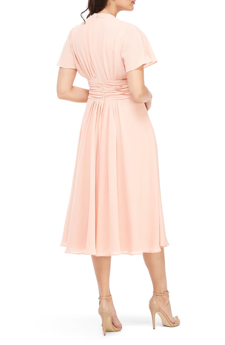 Gal Meets Glam Collection Jane Tie Waist Midi Dress, Alternate, color,