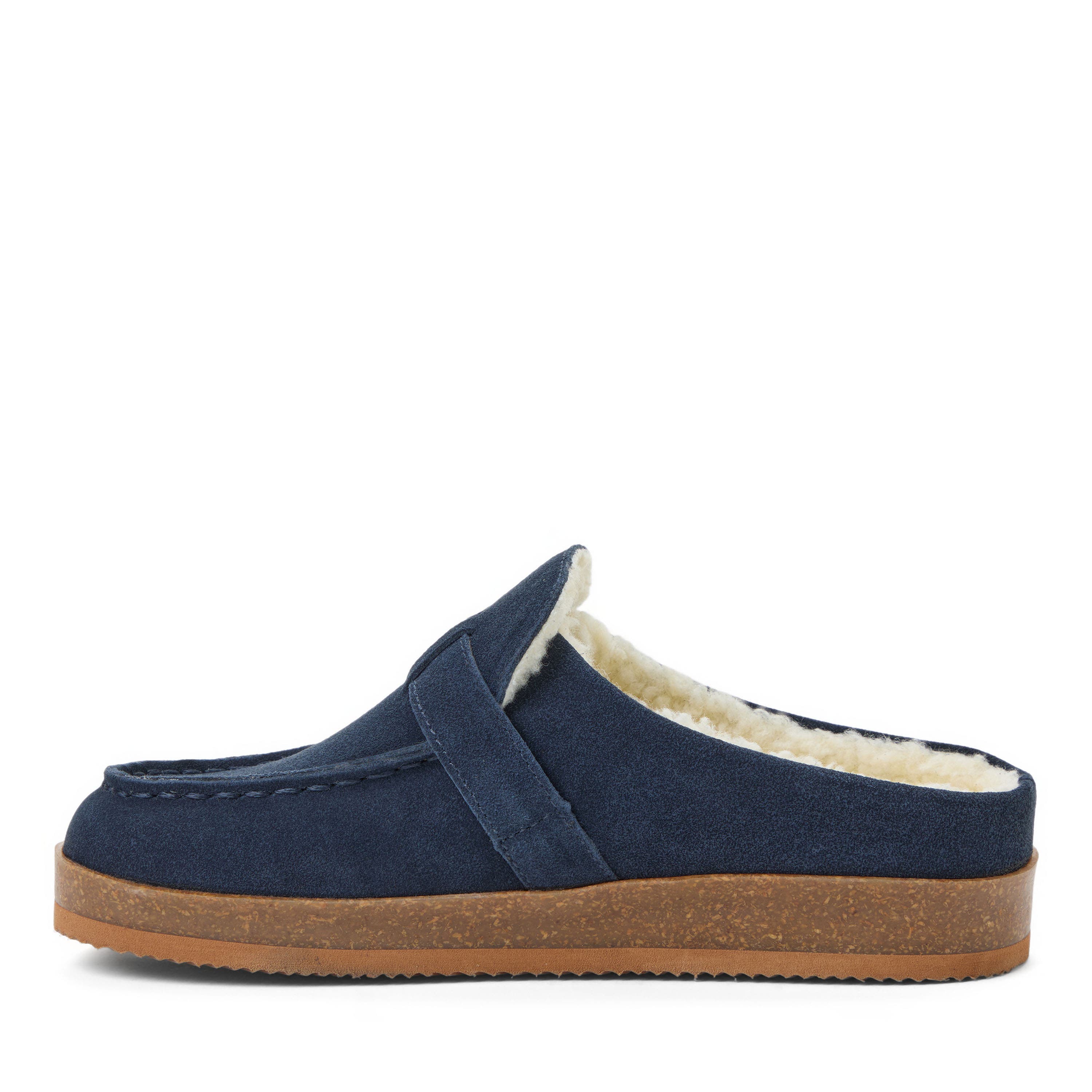 Clarks® Genuine Cow Suede Clog With Buckle Strap Slippers (Women ...