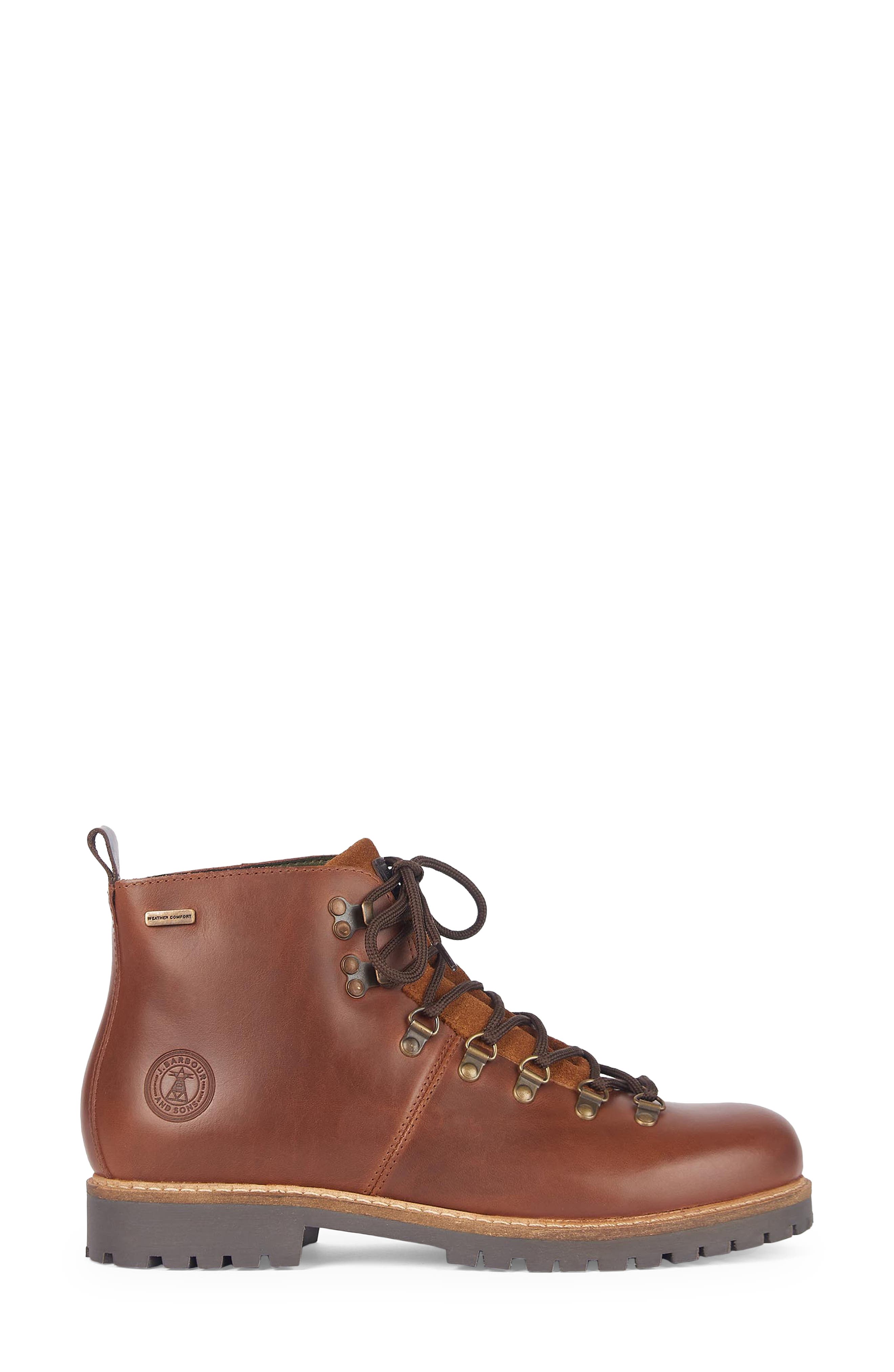 Barbour Wainwright Hiking Boot, Alternate, color, Chestnut