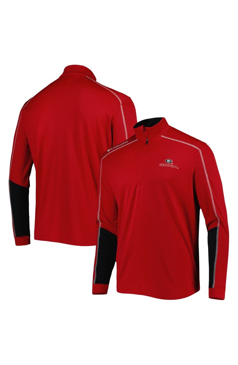 Columbia Men's Columbia Red Georgia Bulldogs Shotgun 2.0 Omni-Wick Quarter-Zip Jacket, Main, color, Red