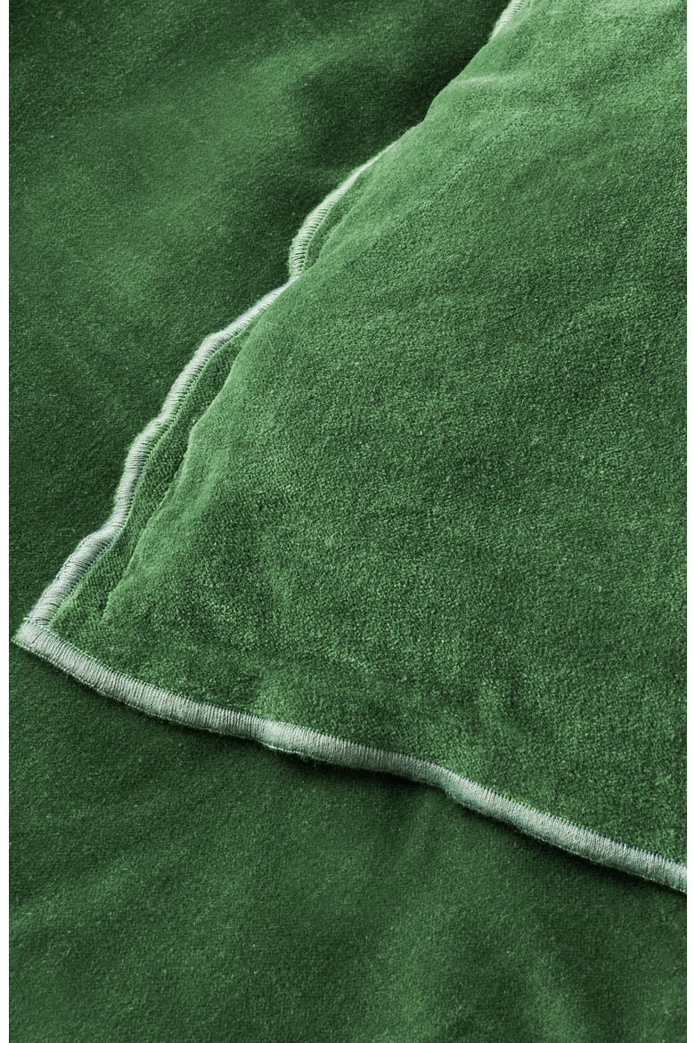 Harewood Luxury Double Sided Velvet Sham Pair, Alternate, color, Sage