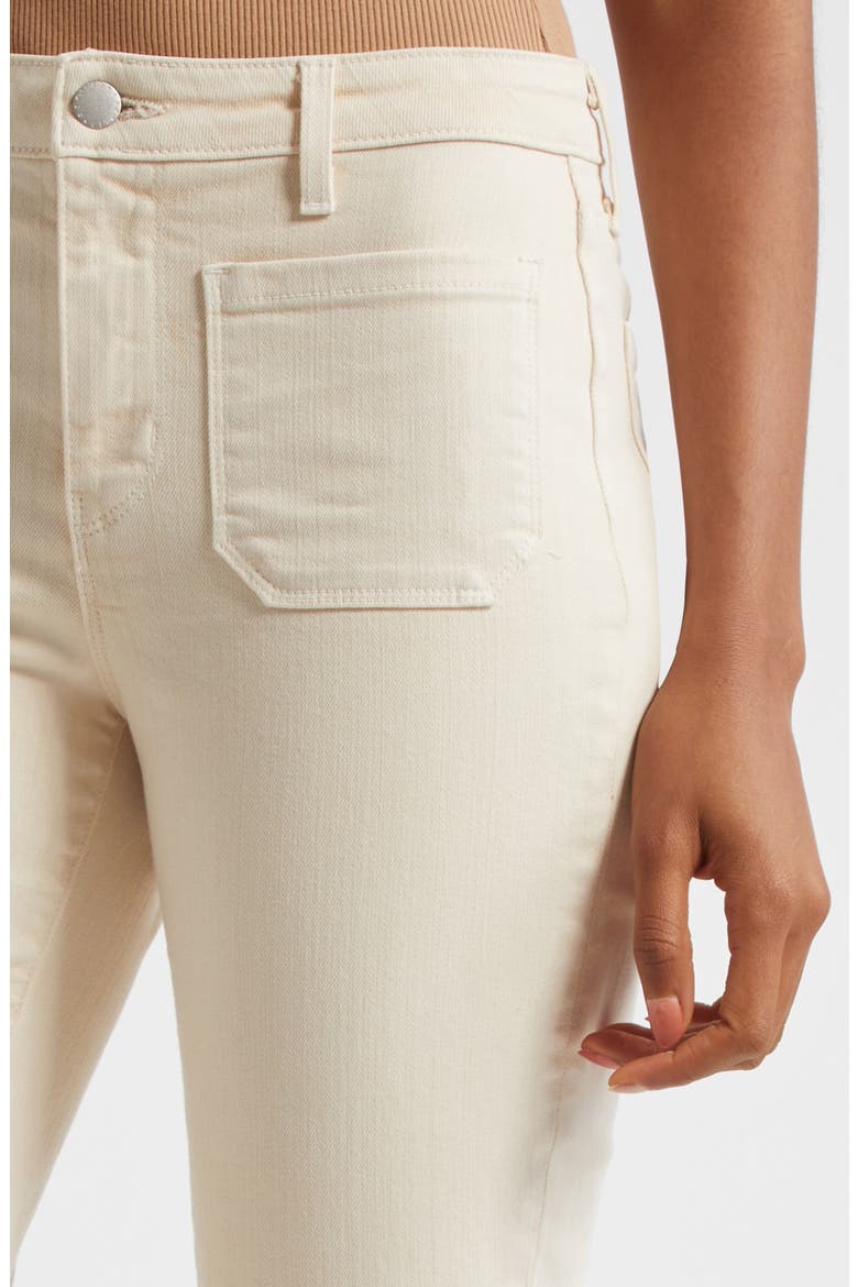 Noya High Waist Flare Ankle Jeans, Alternate, color, FRENCH VANILLA