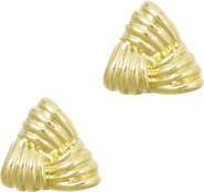 Adornia Triangle Statement Stud Earrings