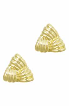 Adornia Triangle Statement Stud Earrings