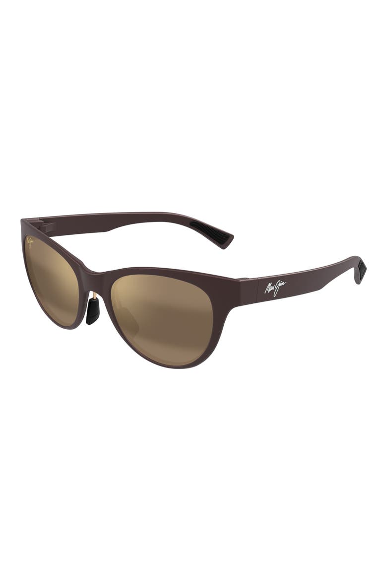 Hulahe 52mm PolarizedPlus2® Wrap Sunglasses, Alternate, color, BROWN