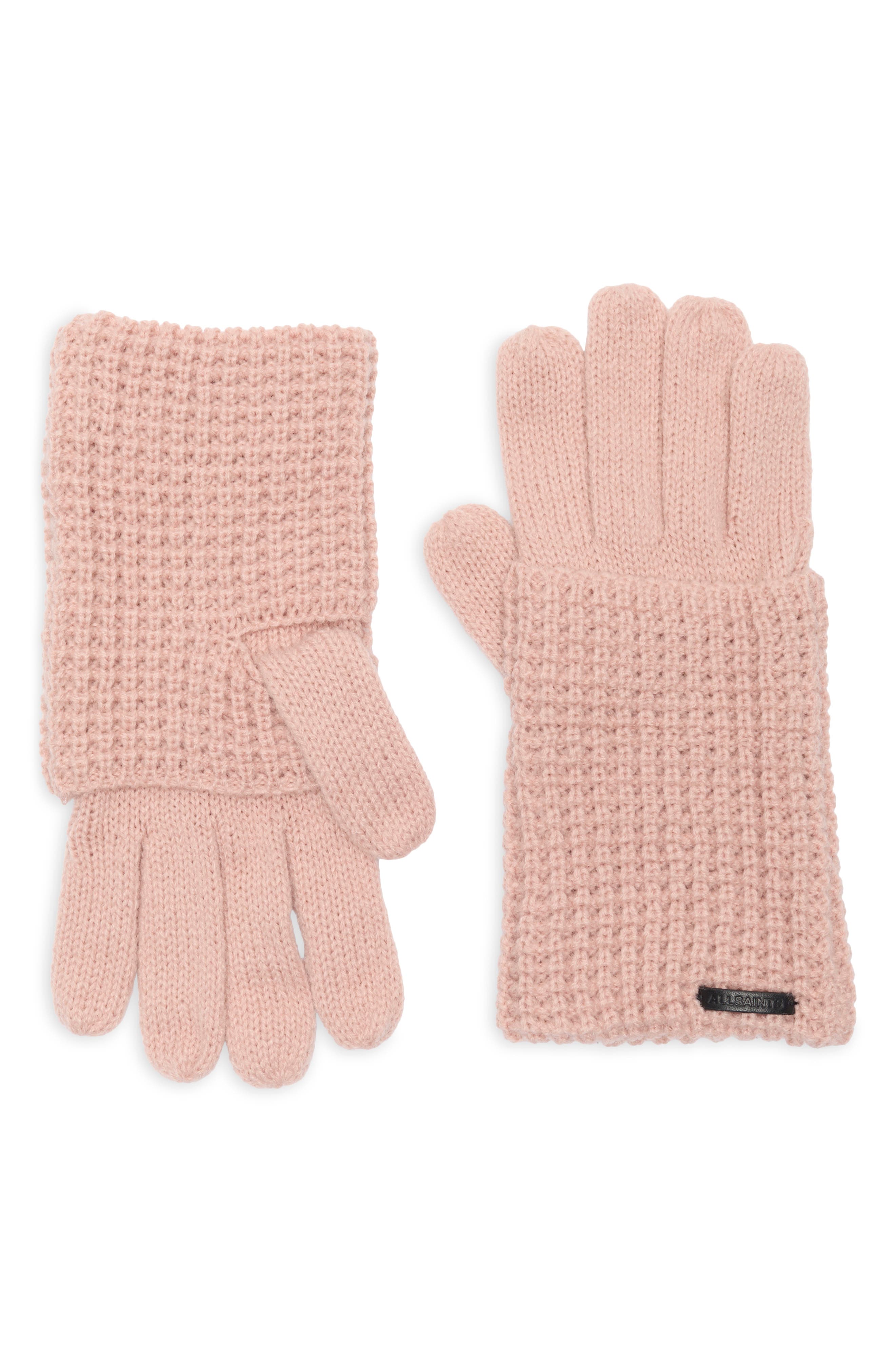 AllSaints Mixed Stitch Gloves