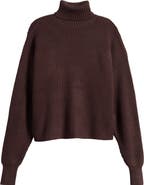 Good American Cozy Rib Turtleneck Sweater