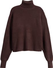 Good American Cozy Rib Turtleneck Sweater