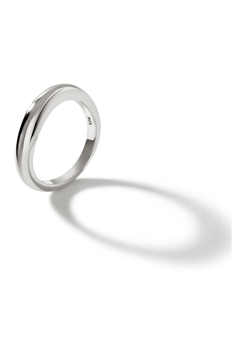 Surf Sterling Silver Band Ring, Alternate, color, SILVER