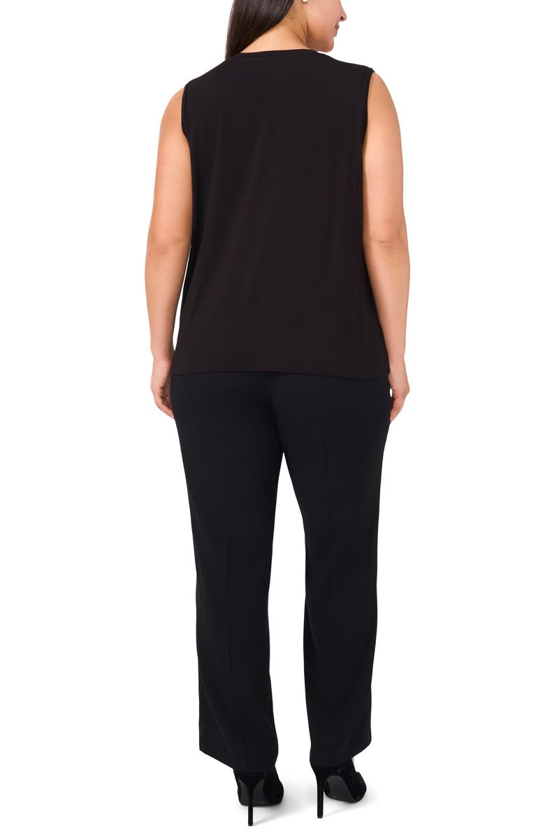 Halogen<sup>®</sup> Pleat Shoulder Sleeveless Top, Alternate, color, 