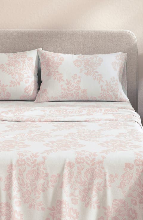 Turkish Cotton Flannel Winter Floral Sheet Set
