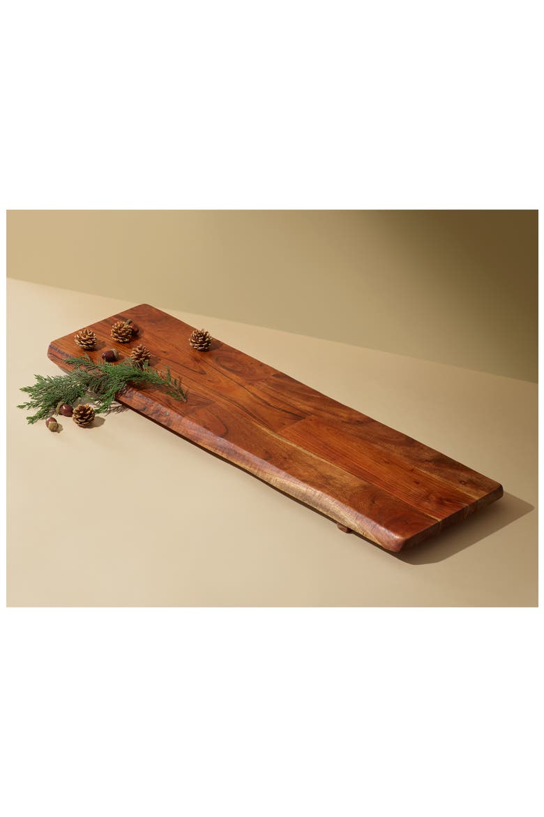 Treasure & Bond Large Acacia Wood Tray, Alternate, color, WARM BROWN