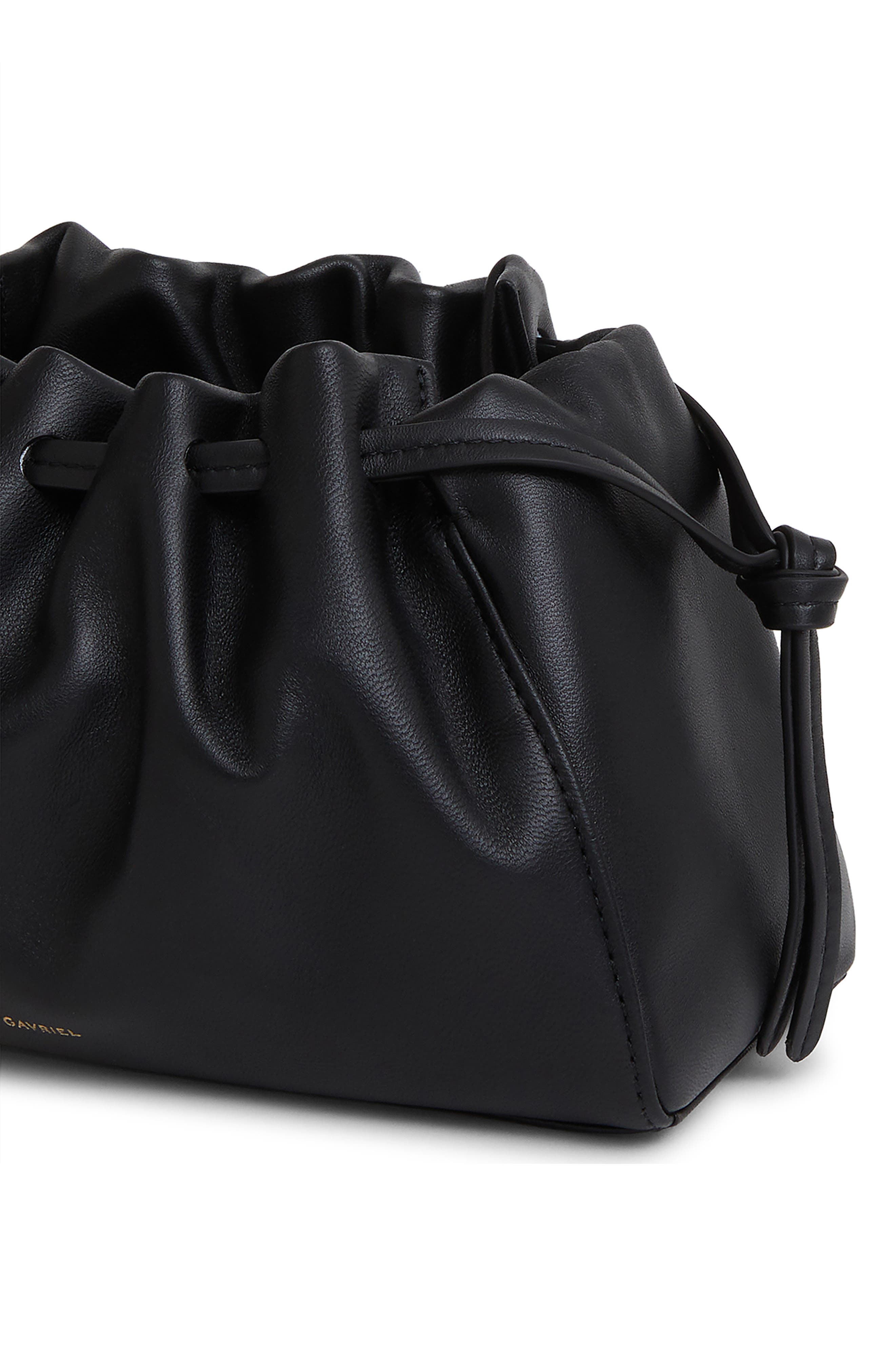 Mansur Gavriel Mini Bloom Leather Drawstring Bag, Alternate, color, 