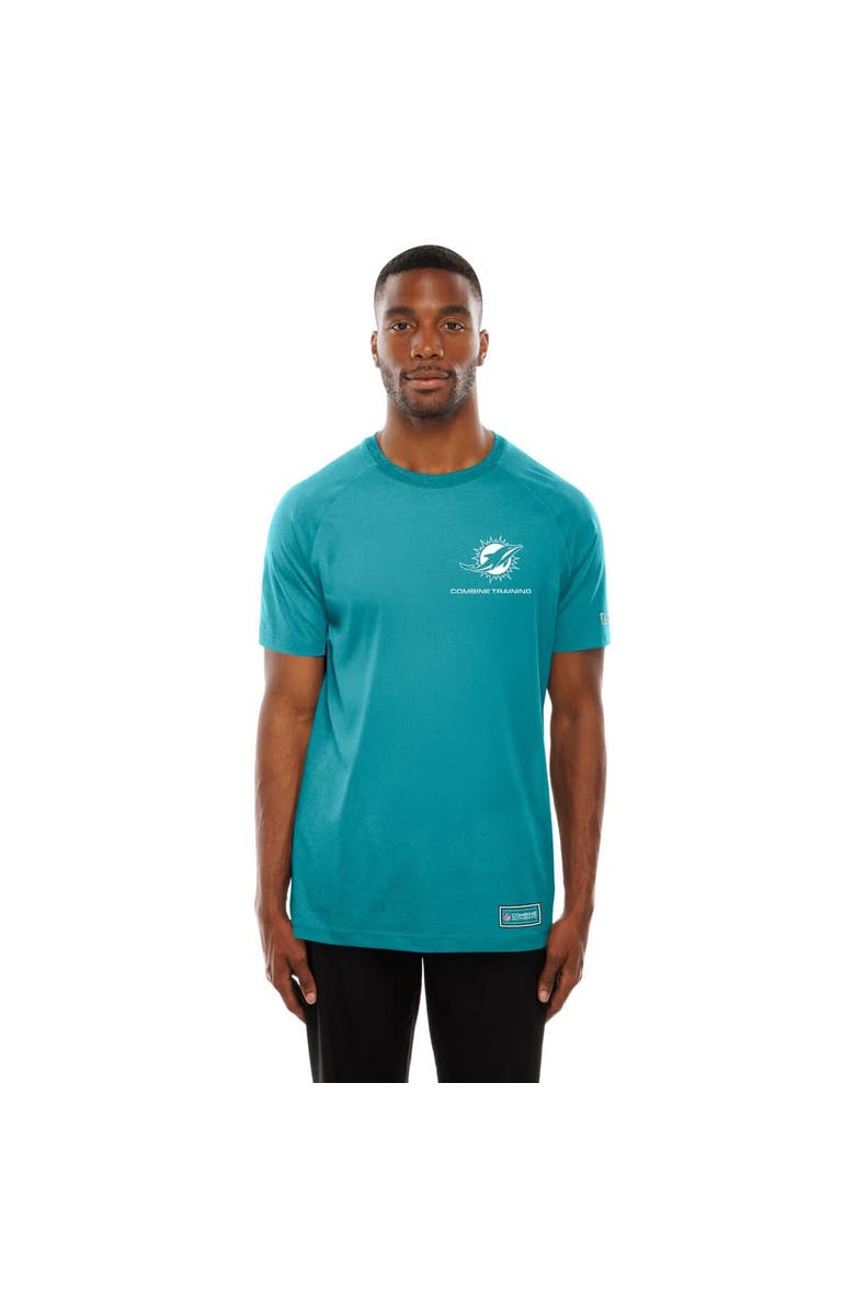 New Era Men's New Era Aqua Miami Dolphins Functional Fandom Reflective T-Shirt, Alternate, color, Aqua