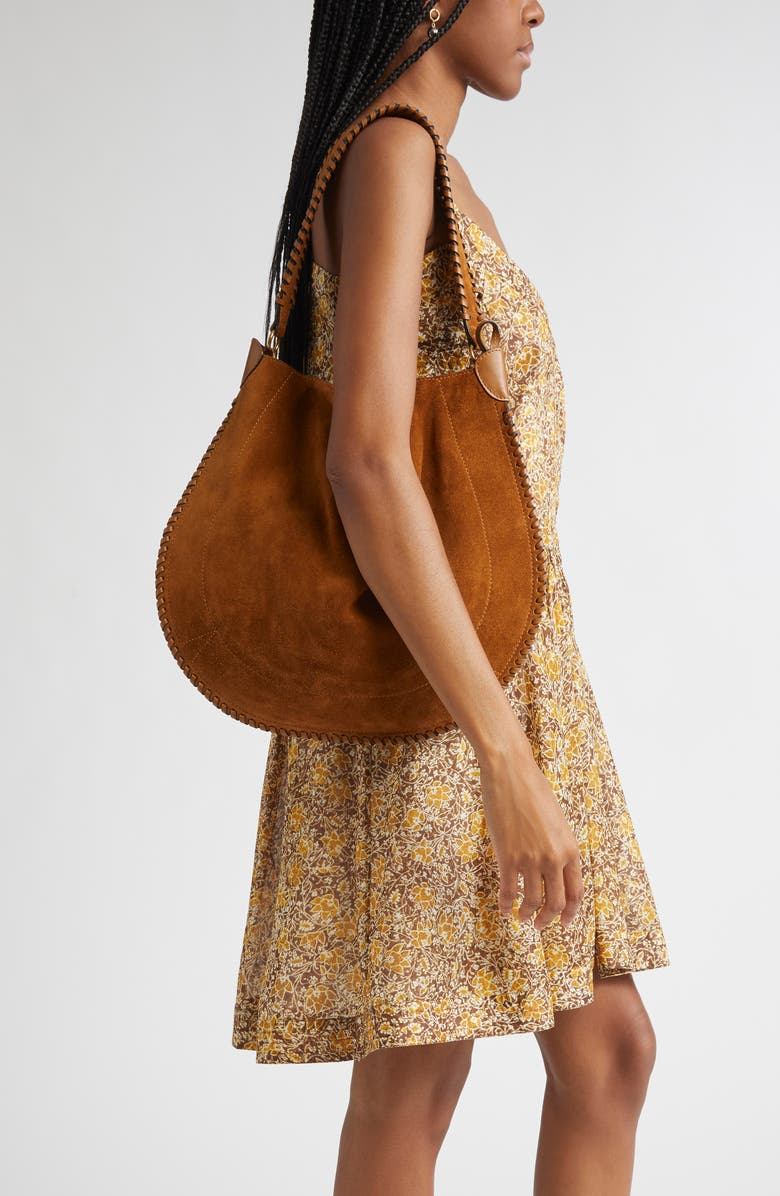 Isabel Marant Oskan Hobo Bag, Alternate, color, Cognac