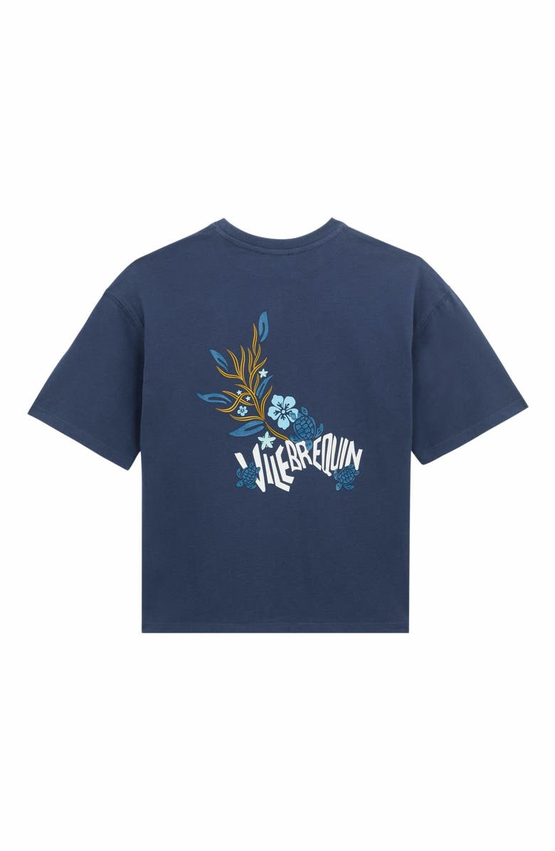 Vilebrequin Kid's Textured Gummy Logo Cotton T-Shirt, Alternate, color,