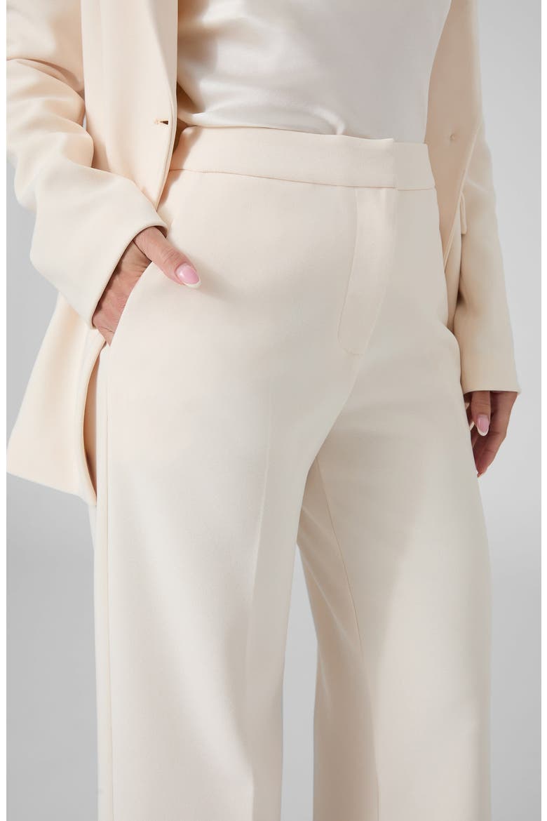 Viola Mid Rise Flare Pants, Alternate, color, EGGSHELL ECRU