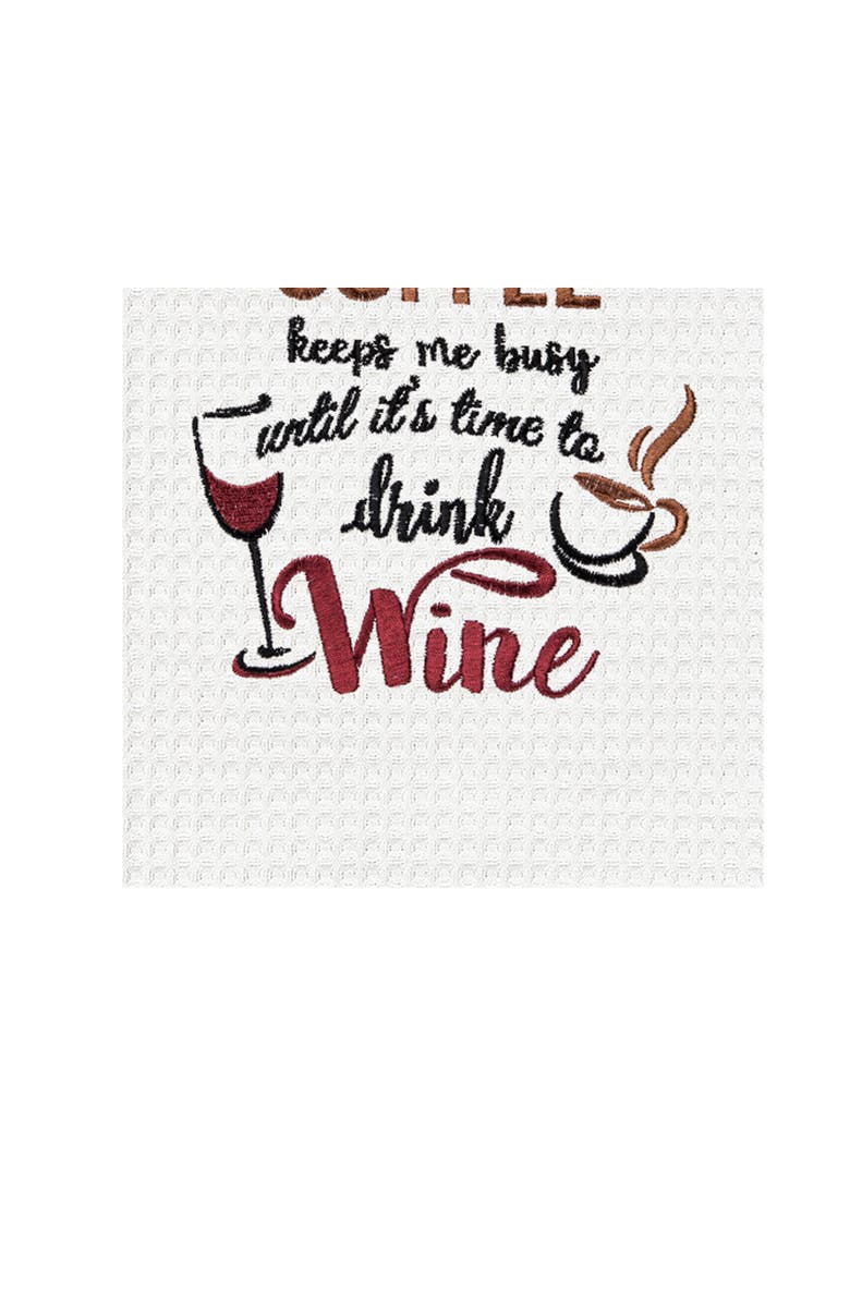 C&F Home Coffee Keeps Me Busy Towel, Alternate, color, Red