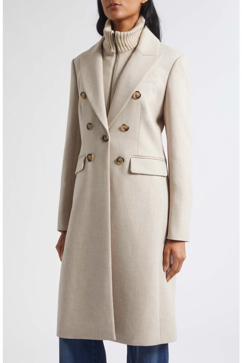 Stryder Double Breasted Dickey Coat, Alternate, color, OYSTER MELANGE