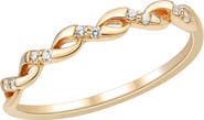 Frankie & Zoe Twist Diamond Band Ring