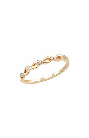 Frankie & Zoe Twist Diamond Band Ring