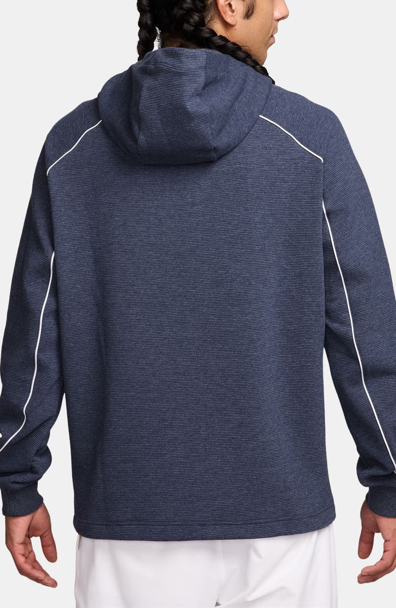 Nike Therma-FIT Golf Shield Logo Quarter Zip Hoodie, Alternate, color, College Navy/ White