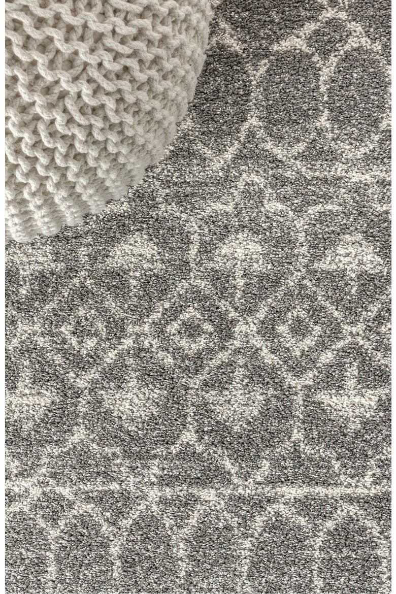 Izil Moroccan Beni Souk Area Rug, Alternate, color, Gray/Cream