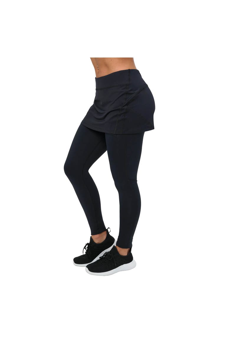 Women's Skirt with Leggings with Sun and UV Protection, Alternate, color, Black