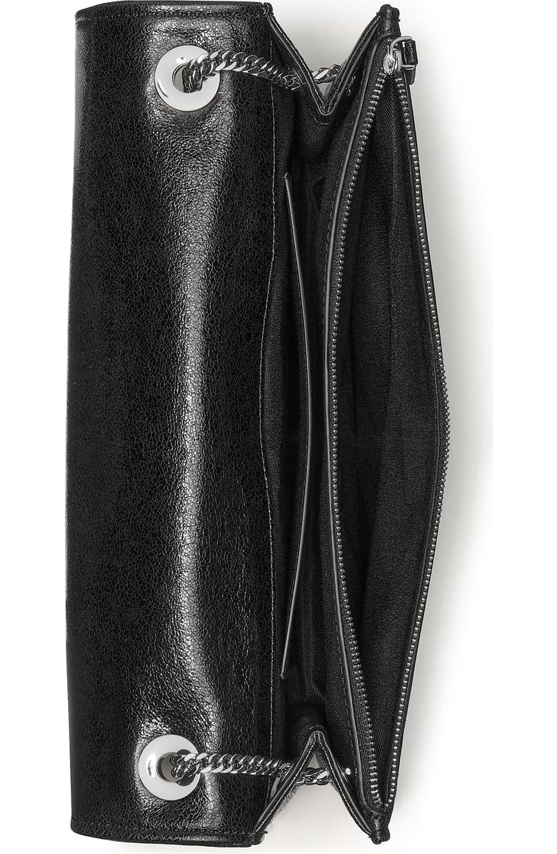 Kate Spade New York deco glazed leather convertible chain shoulder bag, Alternate, color,