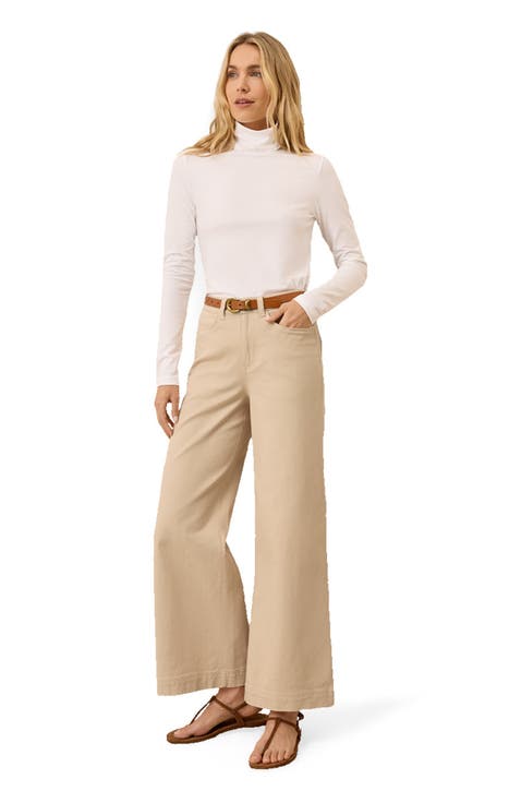 Luxe Stretch Jersey Slim Turtleneck
