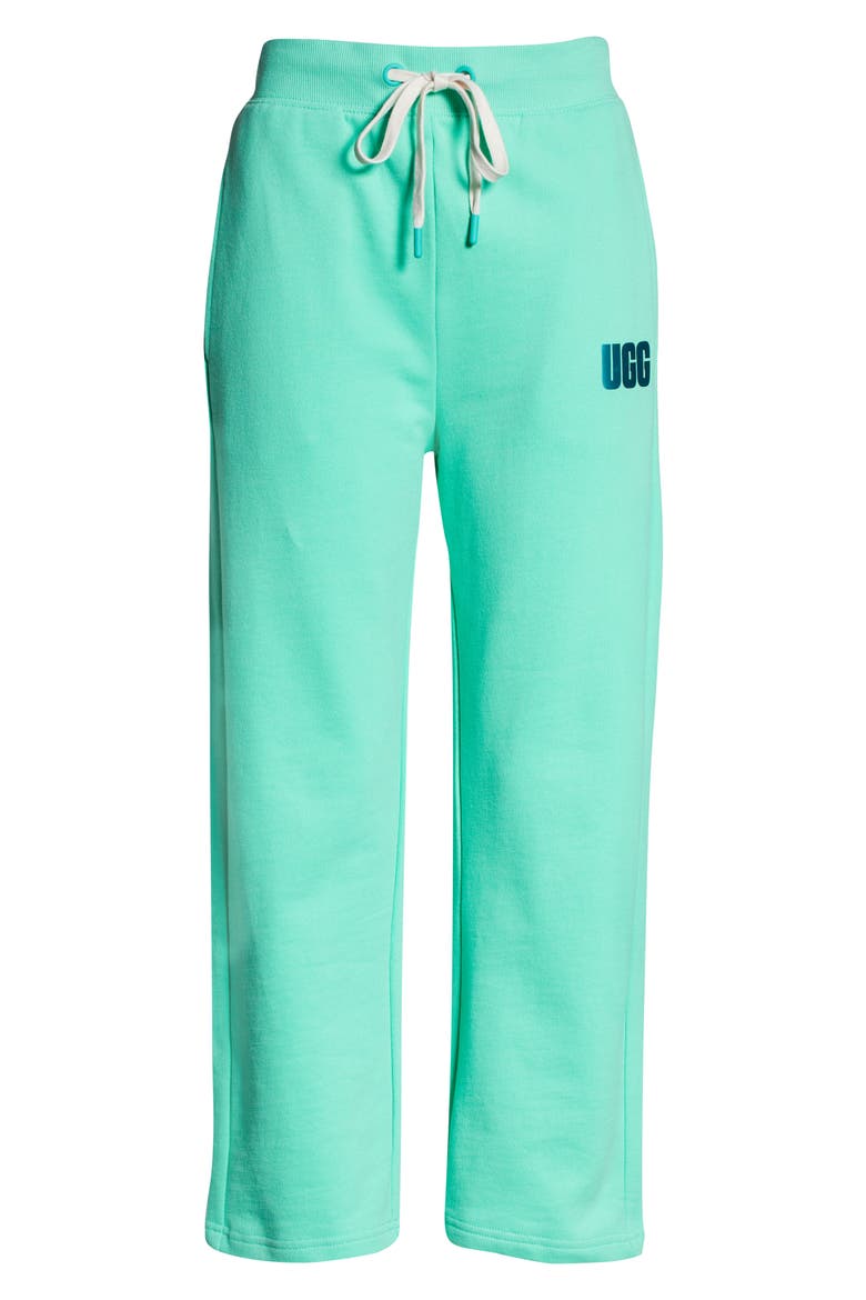 Women's Keyla Cotton Lounge Crop Pants, Alternate, color, SPRING GREEN