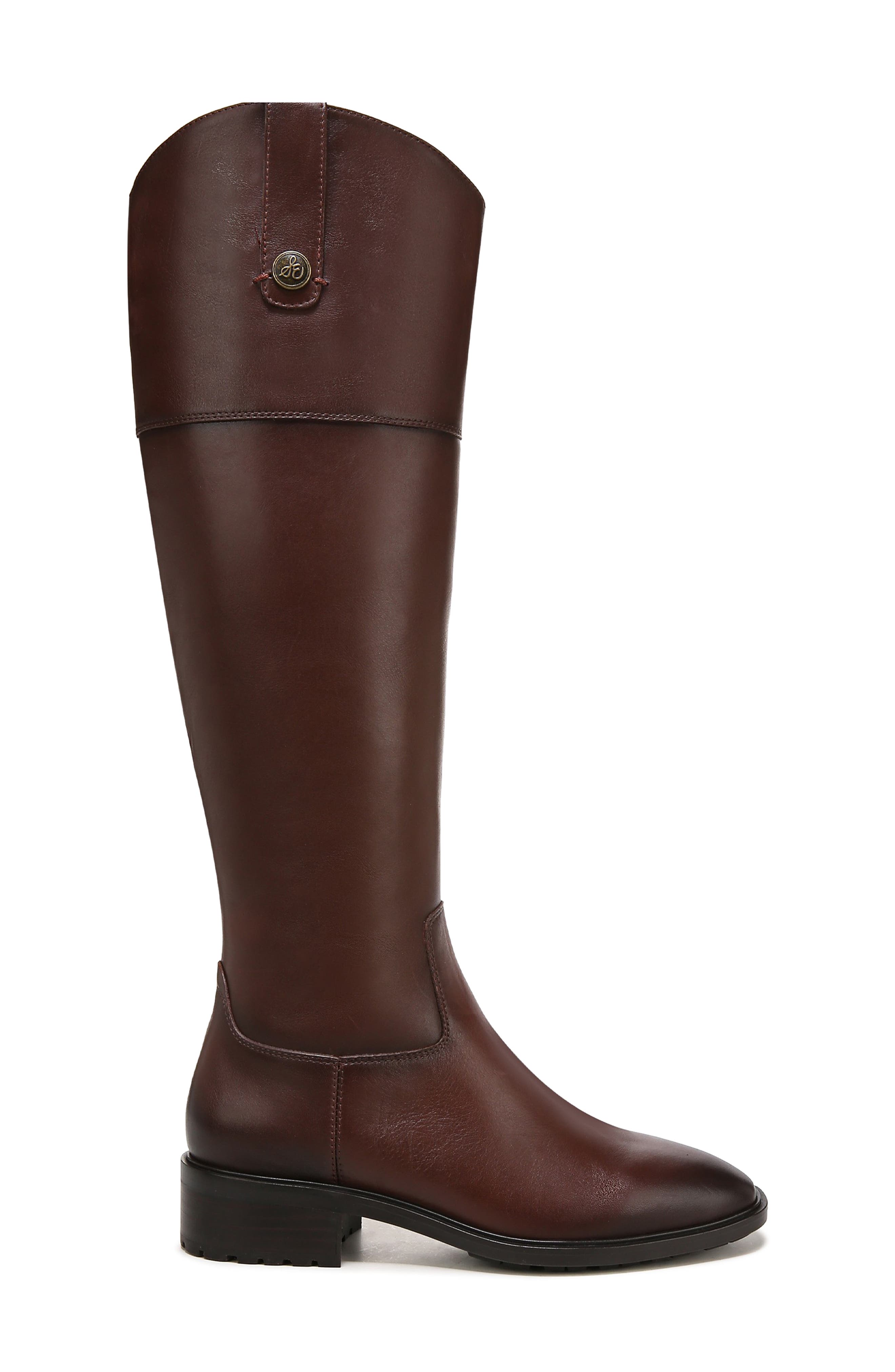 Drina Leather Knee High Boot, Alternate, color, BROWN