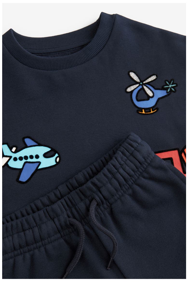 Kids' Vehicle Print Sweatshirt & Joggers Set, Alternate, color, BLACK