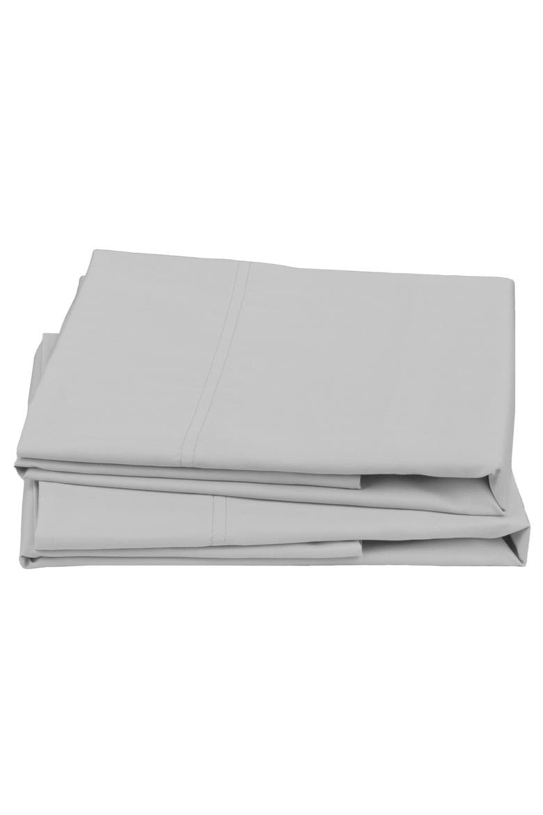 Set of 2 Pillowcases - Signature Comfort 100% Egyptian Cotton Sateen, Main, color, Light Grey