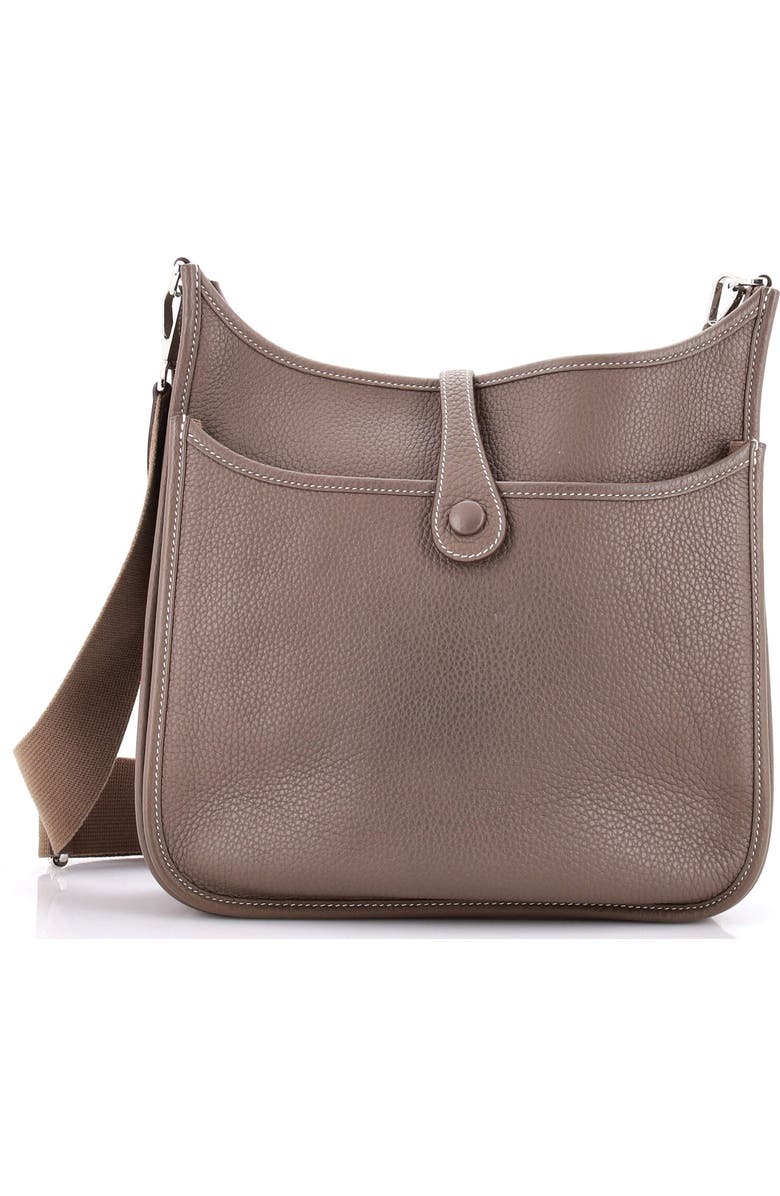 Pre-Owned Hermes Evelyne Bag Gen III Clemence PM, Alternate, color, Etoupe