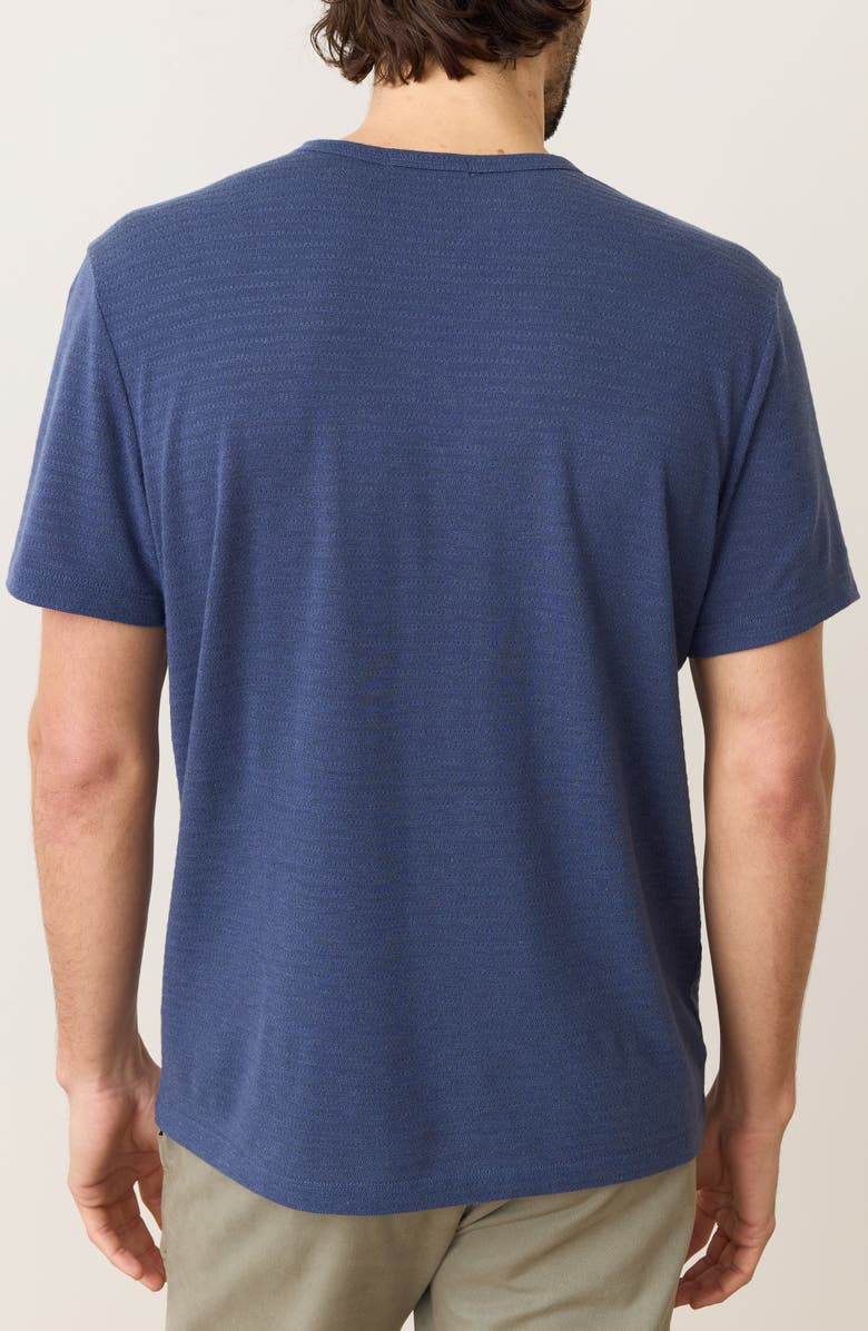 Marine Layer Signature Jacquard T-Shirt, Alternate, color, Mood Indigo
