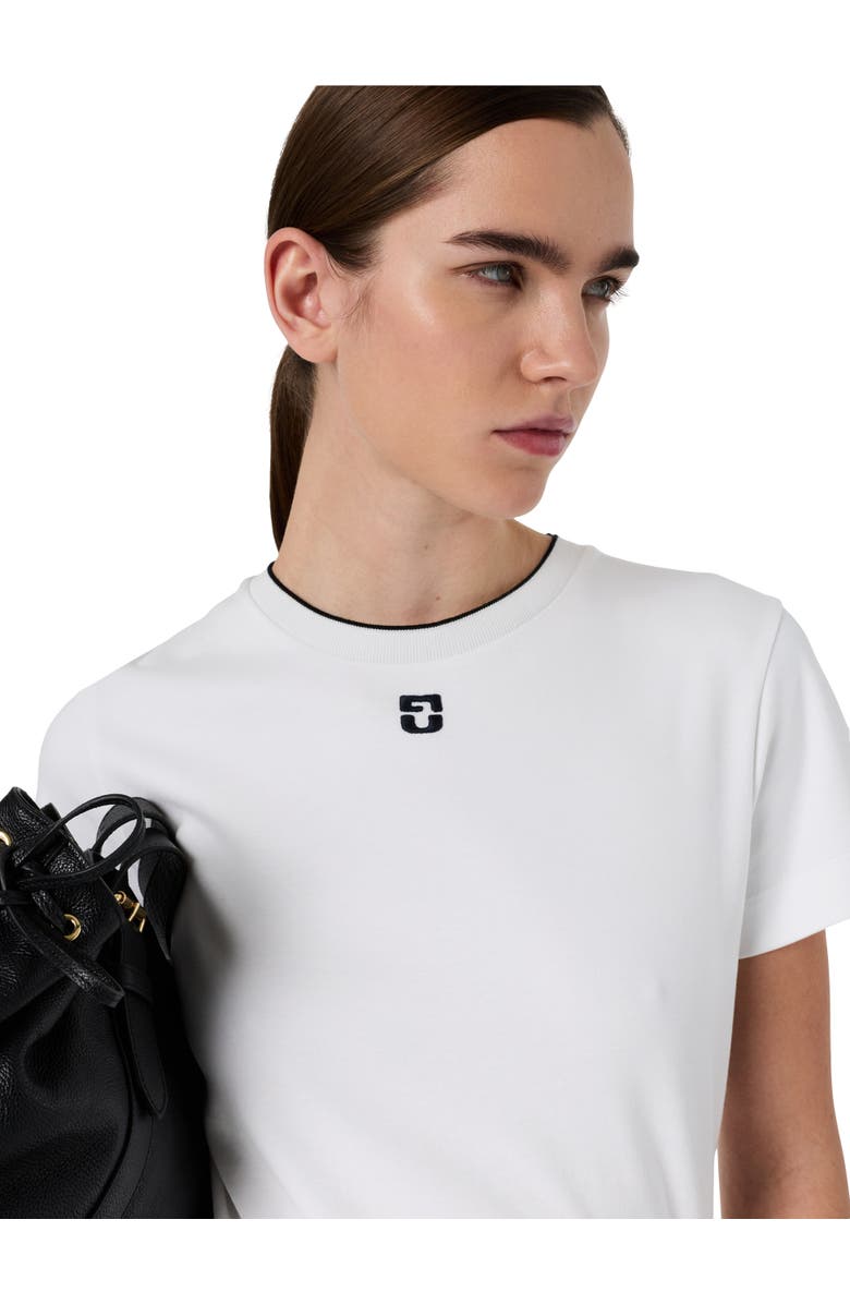 GERARD DAREL Maiane Monogram Logo T-Shirt, Alternate, color, White