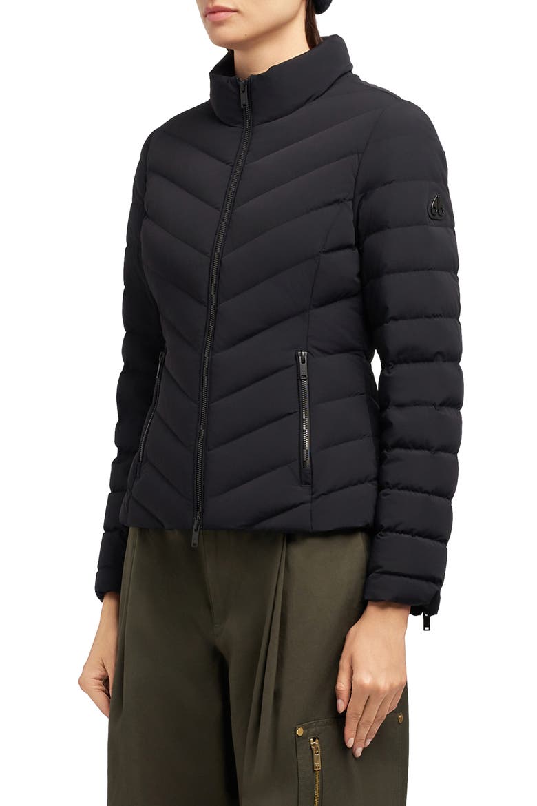 Elora Water Repellent 800 Fill Power Down Jacket, Main, color, BLACK