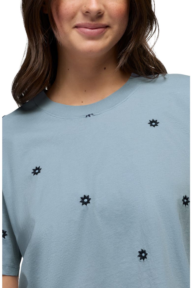 Daisy Embroidered Crop Top, Alternate, color, GLACIER SKIES