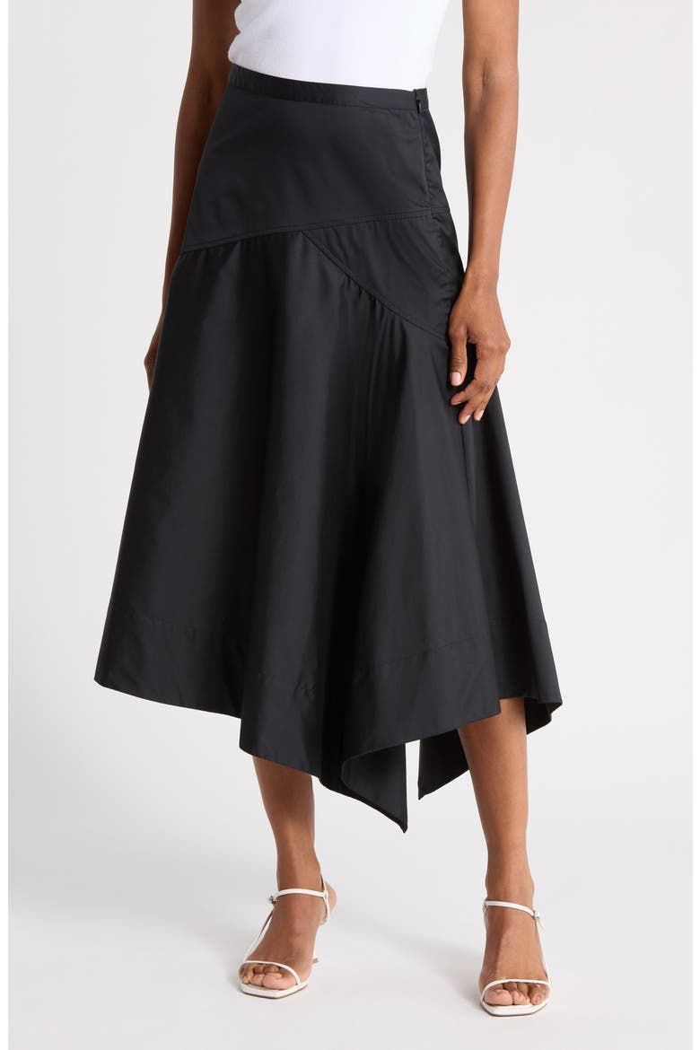 Annika High Waist Asymmetric Skirt, Main, color, NOIR