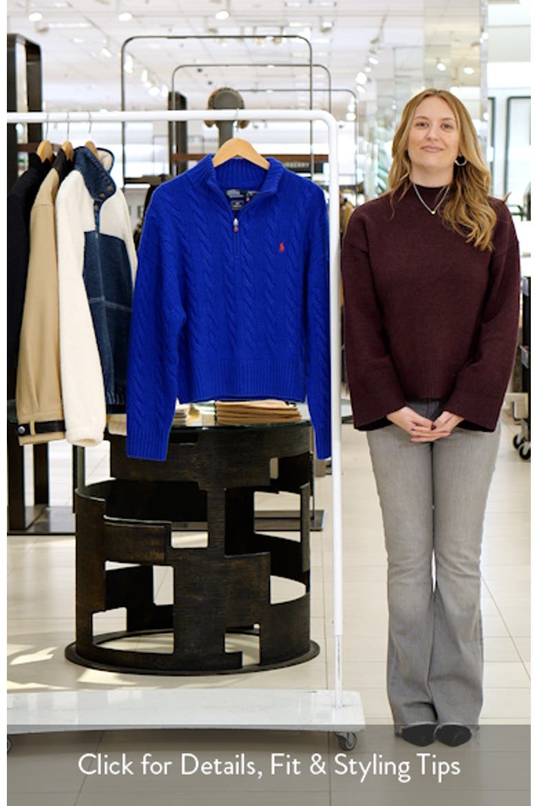 Team USA Cable Stitch Half Zip Pullover video