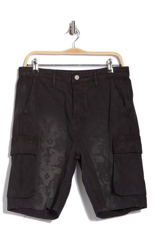 Purple Brand Relaxed Print Cargo Shorts In Relax Cargo Short